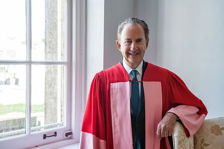 photo of Gerry Schwartz in convocation robes