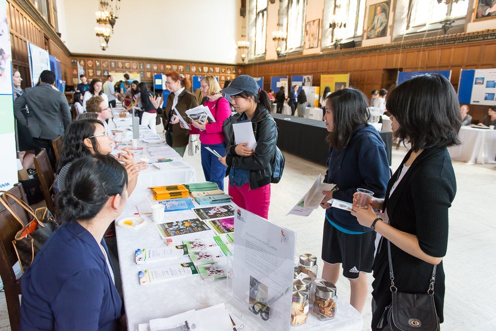 Visitors attend the 2022 Mindfest fair at Hart House