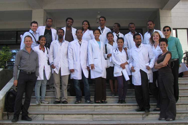 Emergency medicine students in Ethiopia