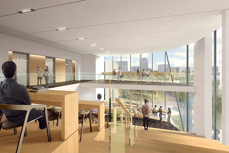 Rendering of study spots in Robarts Common