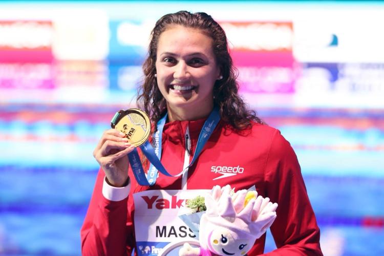 photo of Masse with gold medal