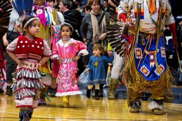 Photo of kids at powwow