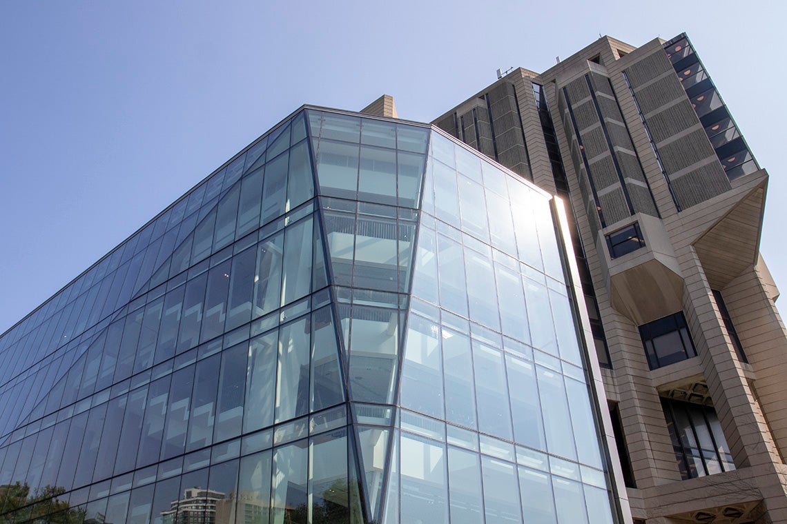 Exterior view of the new addition to the Morrison Pavilion at Robarts Library