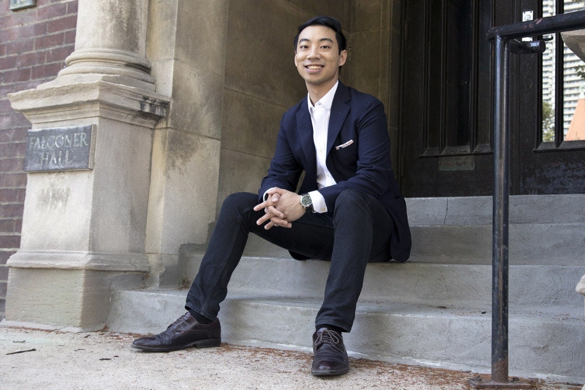 U of T master's student Kevin Vuong hopes to inspire a more sustainable and inclusive Toronto at an upcoming UN-backed event (photo by Romi Levine) 