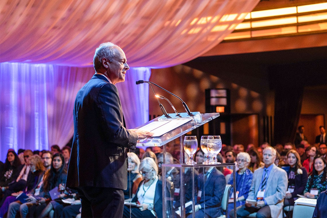 Meric Gertler speaks at the arbor awards