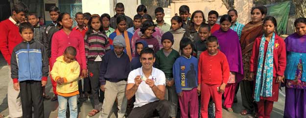 large group photo of kids at orphanage