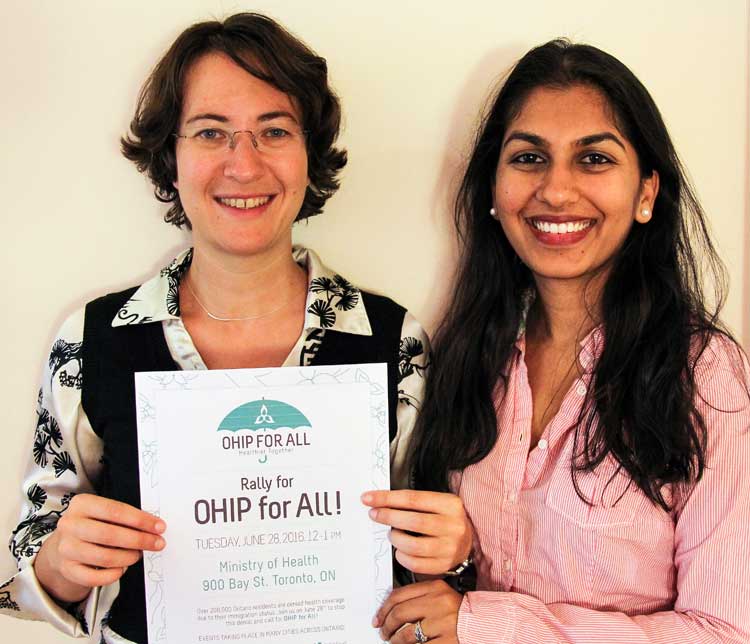 photo of the two doctors, Michaela and Ritika