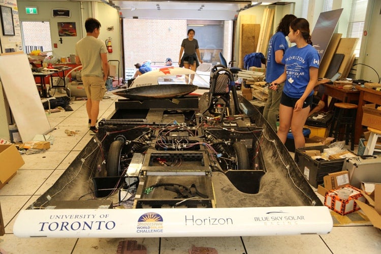 photo of car being assembled