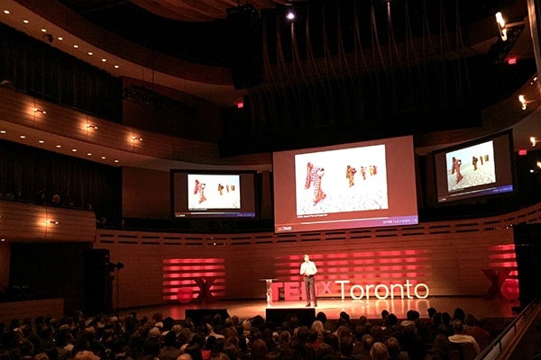 photo of Rieder at TEDx