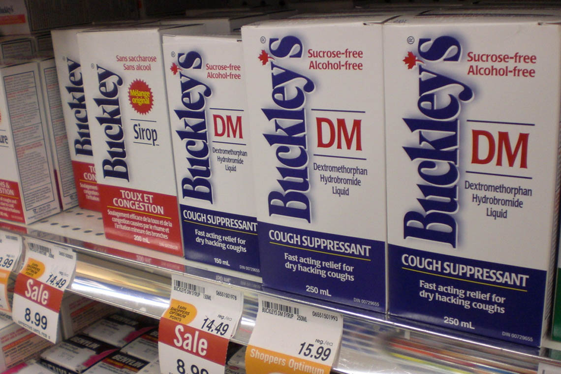 Where is Buckley's cough syrup sold?