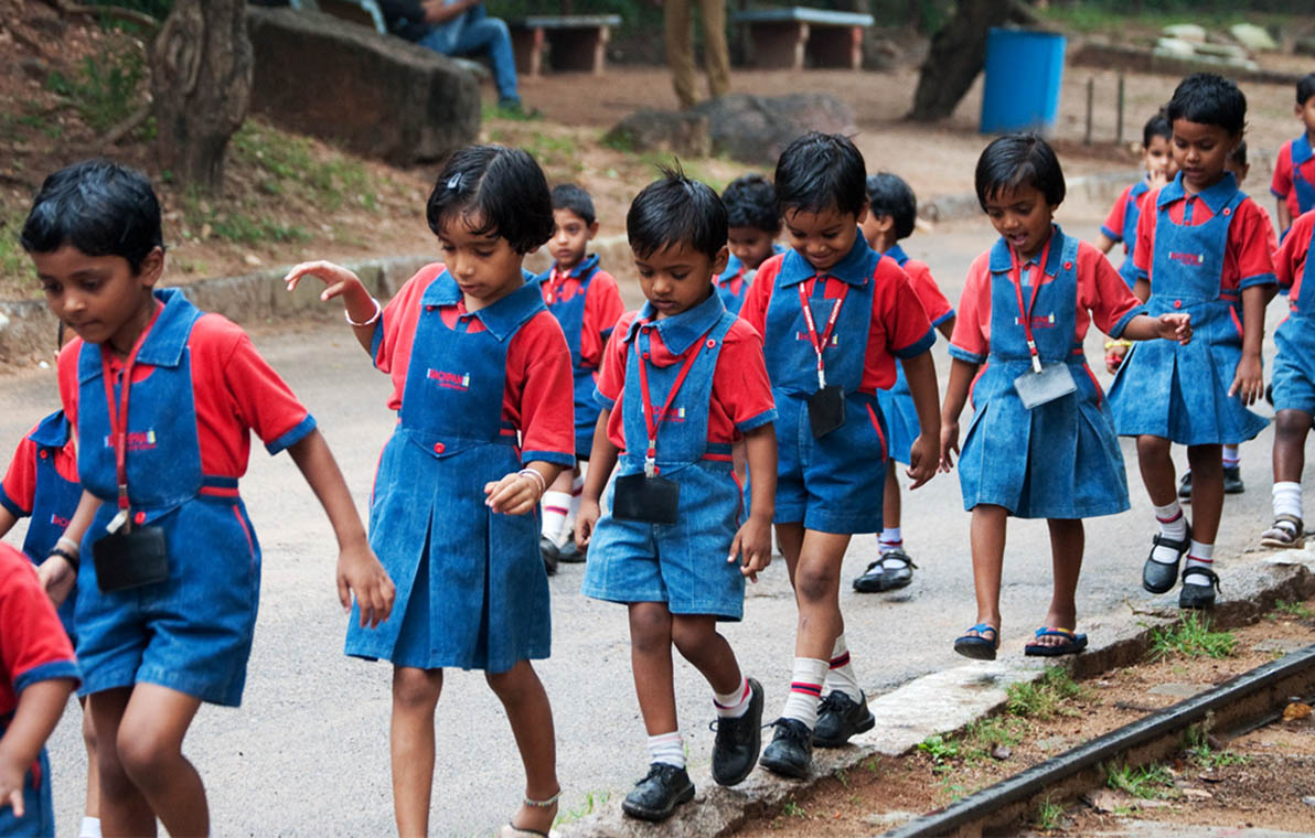 indian school going children