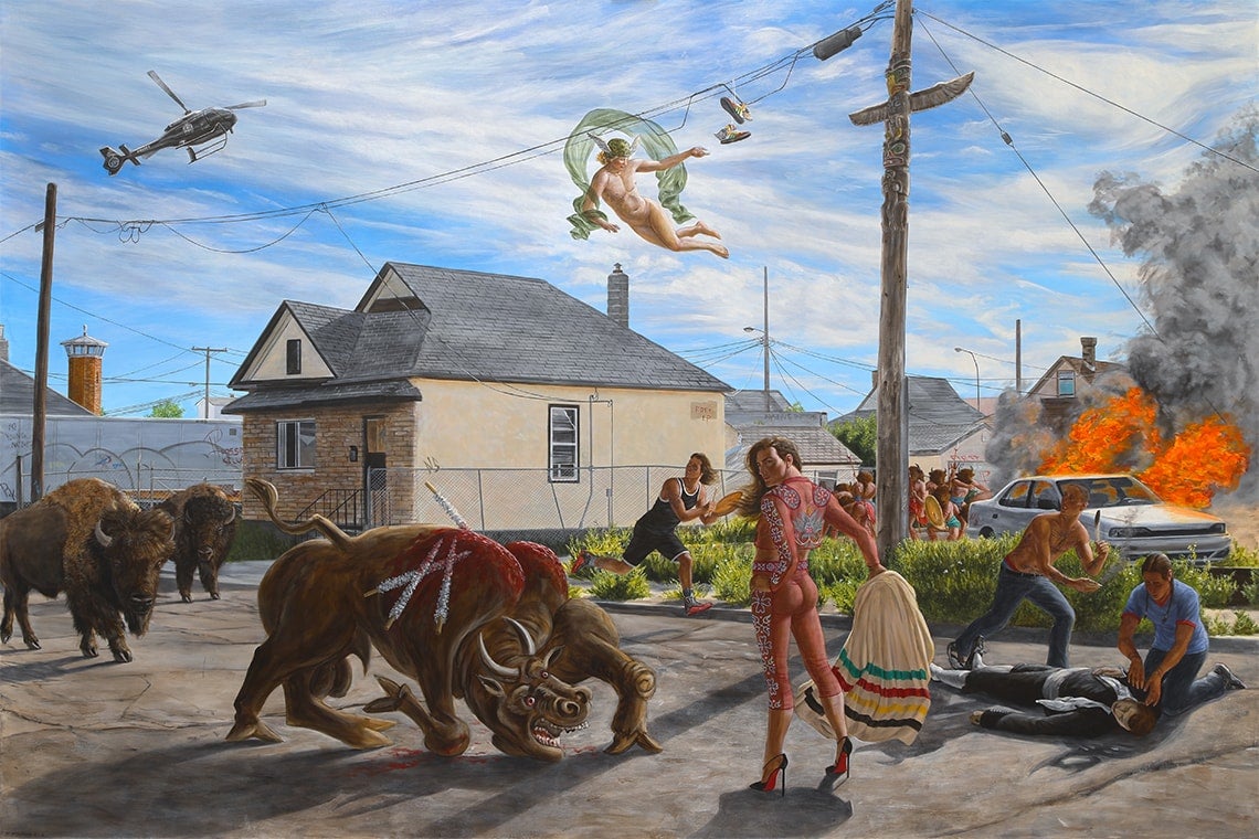 Kent monkman paintings deals