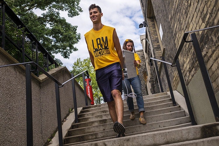 Ben Levy and Tara Moulson at Victoria College