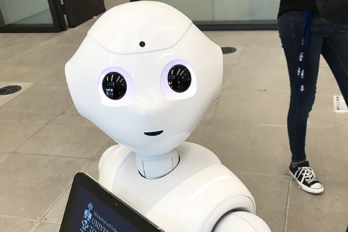 Photo of Pepper the robot
