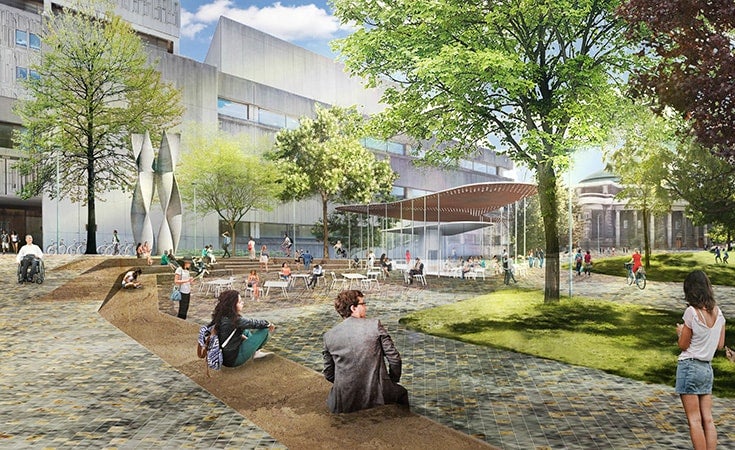 A rendering of the St. George campus transformed by the Landmark Project.