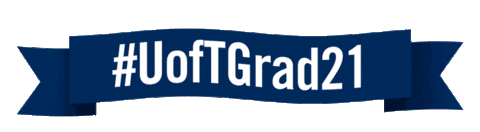 #UofTGrad21 banner gif