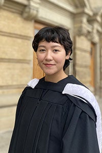 Alexandra Gaspar in convocation regalia