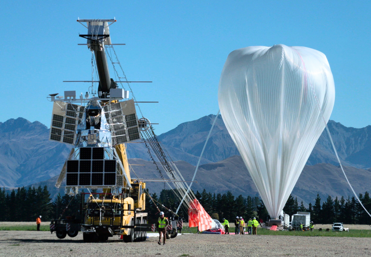 The SuperBIT telescope in New Zealand prior to the launch