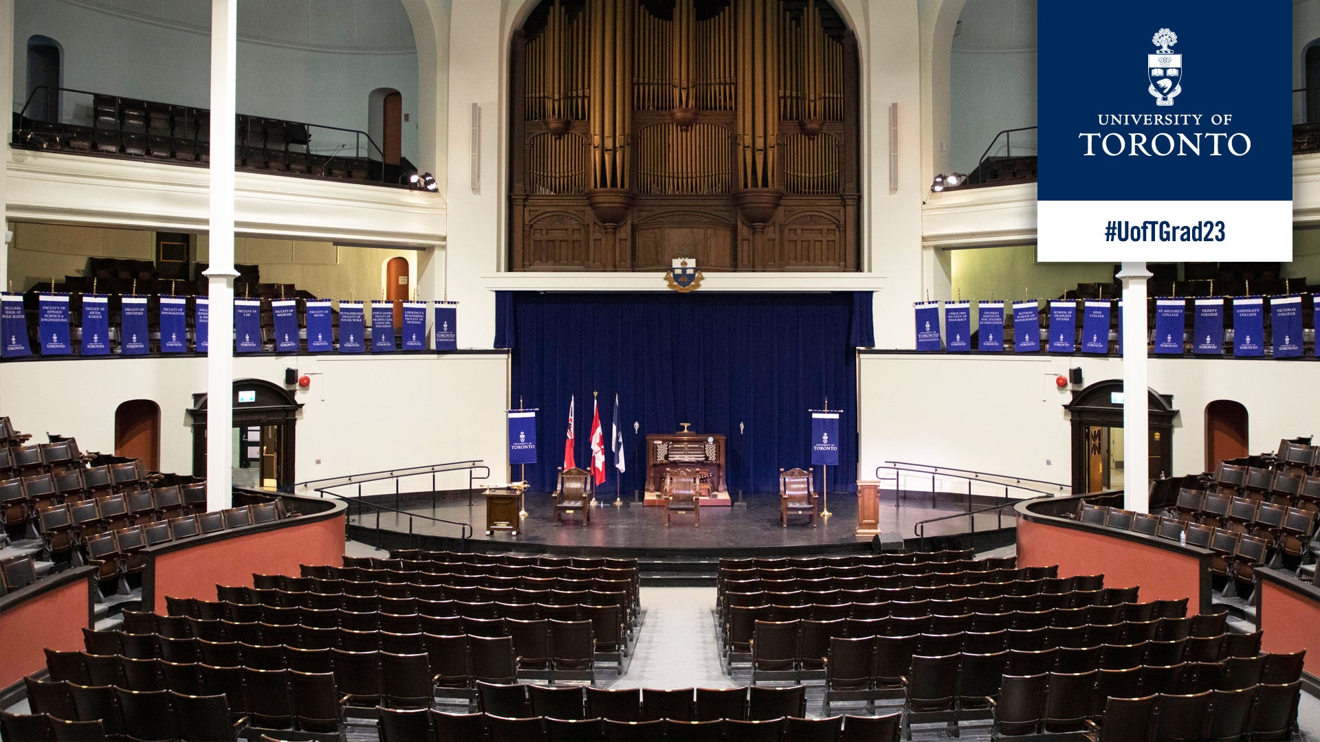 Convocation Hall spring convocation 2023 Zoom background