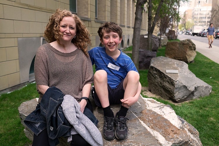 Emma Scully and her son Liam Staig picture