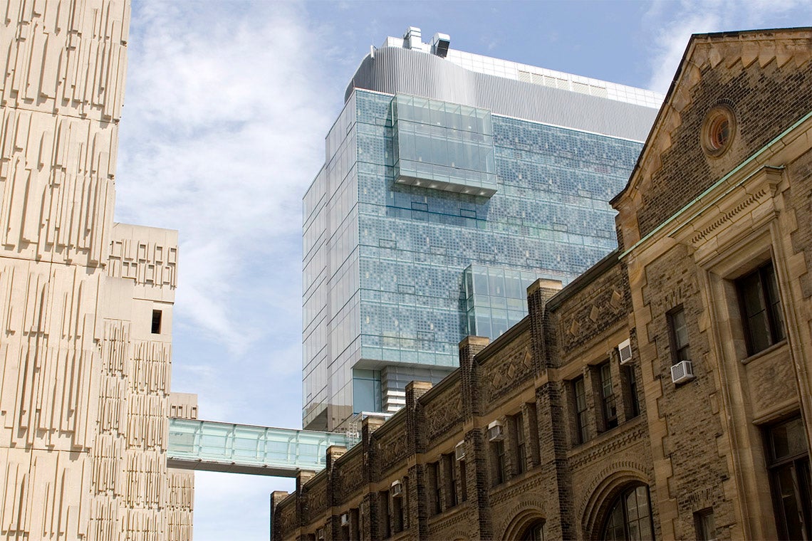 Medical Sciences, Donnelly and the Engineering buildings at the University of Toronto