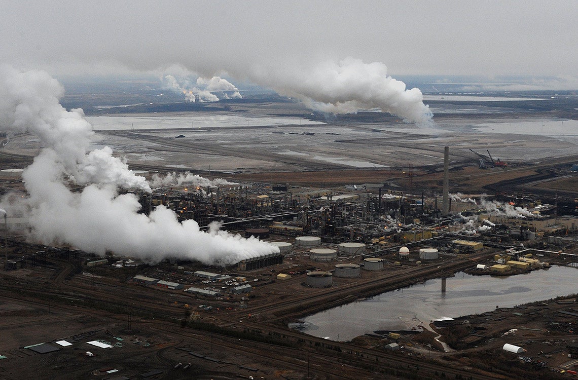 Photo of oil sands operations near Fort McMurray, Alta.