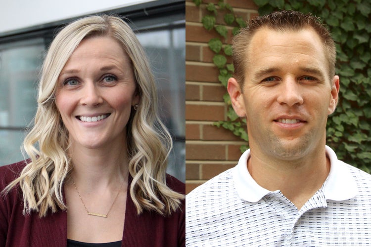 headshots of Jenna Gillen and Daniel Moore 