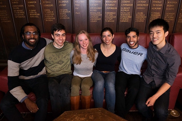 Photo of the engineering students who worked on NASA collaboration