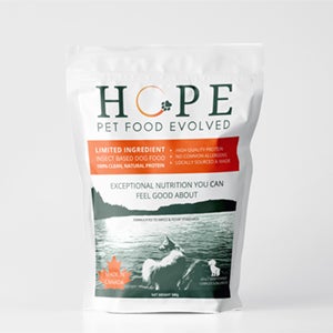 A sample package of Hope: Pet Food Evolved