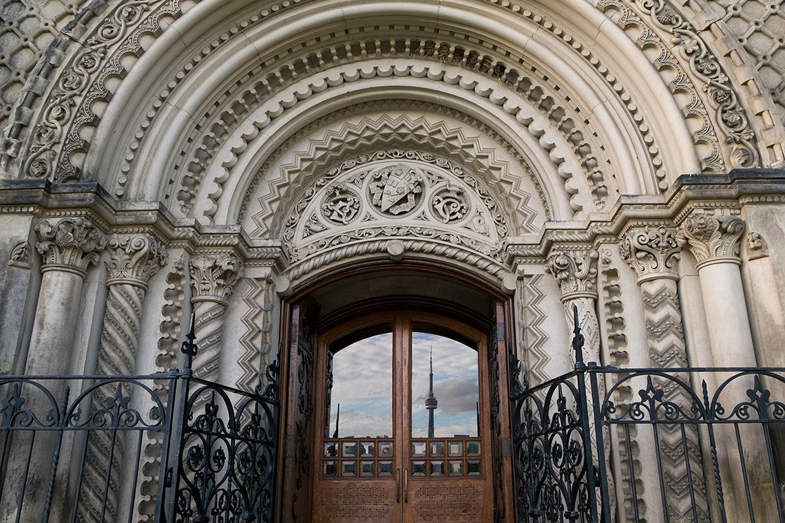 photo of doorway at University College