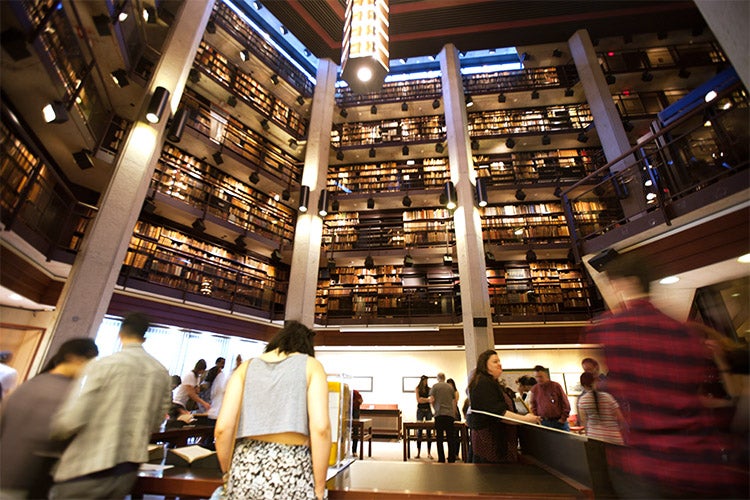 Interior of the Thomas Fisher Rare Book Library