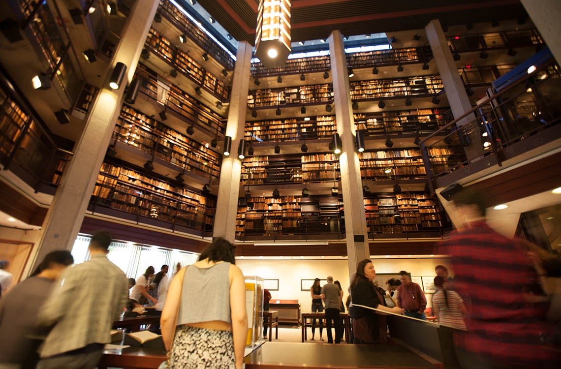 Thomas Fisher Rare Book Library interior during doors open