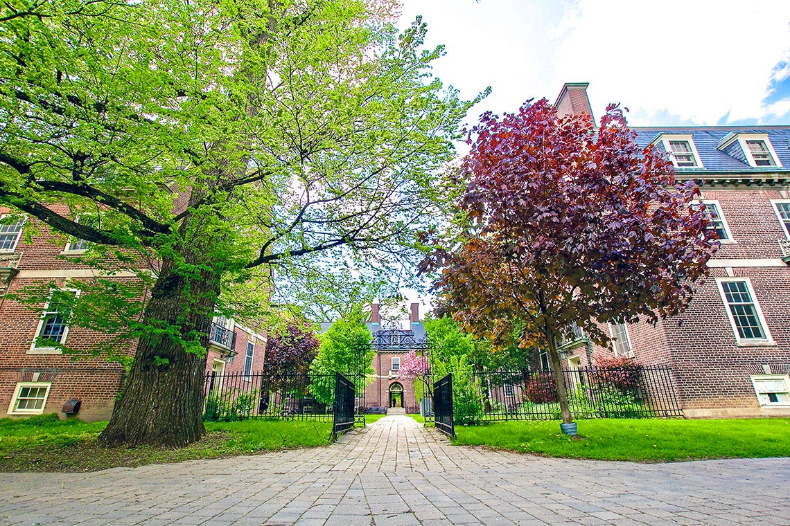 Exterior view of the East entrance to the Whitney Hall residence