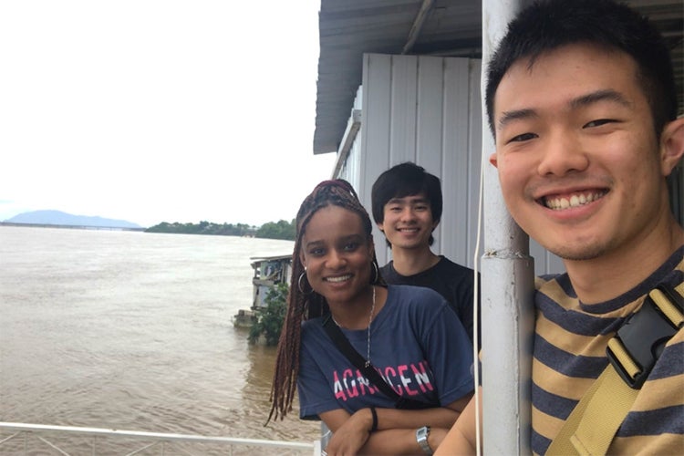 U of T students Octavia Andrade-Dixon, Guilherme Teruya and Gregory Antono