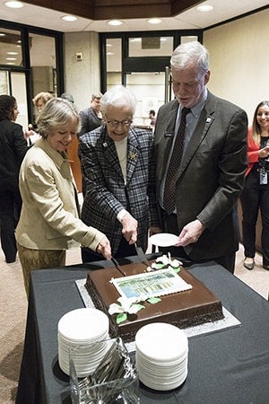 Carole Moore, Katherine Morrison and Larry Alford