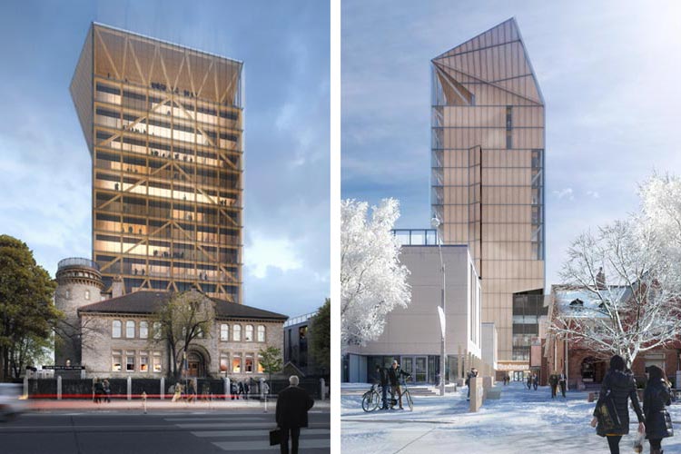 wood building renderings