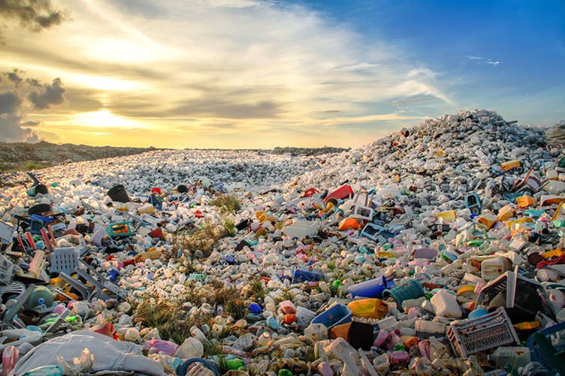 Photo of a pile of plastic waste