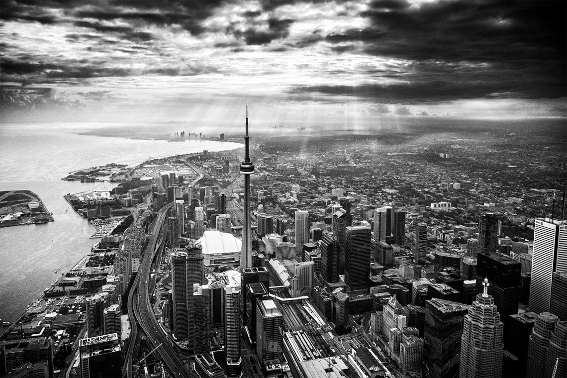 bird's-eye photo of Toronto