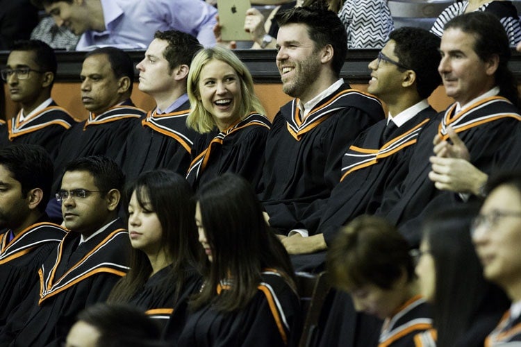 Rotman graduates at Convocation Hall