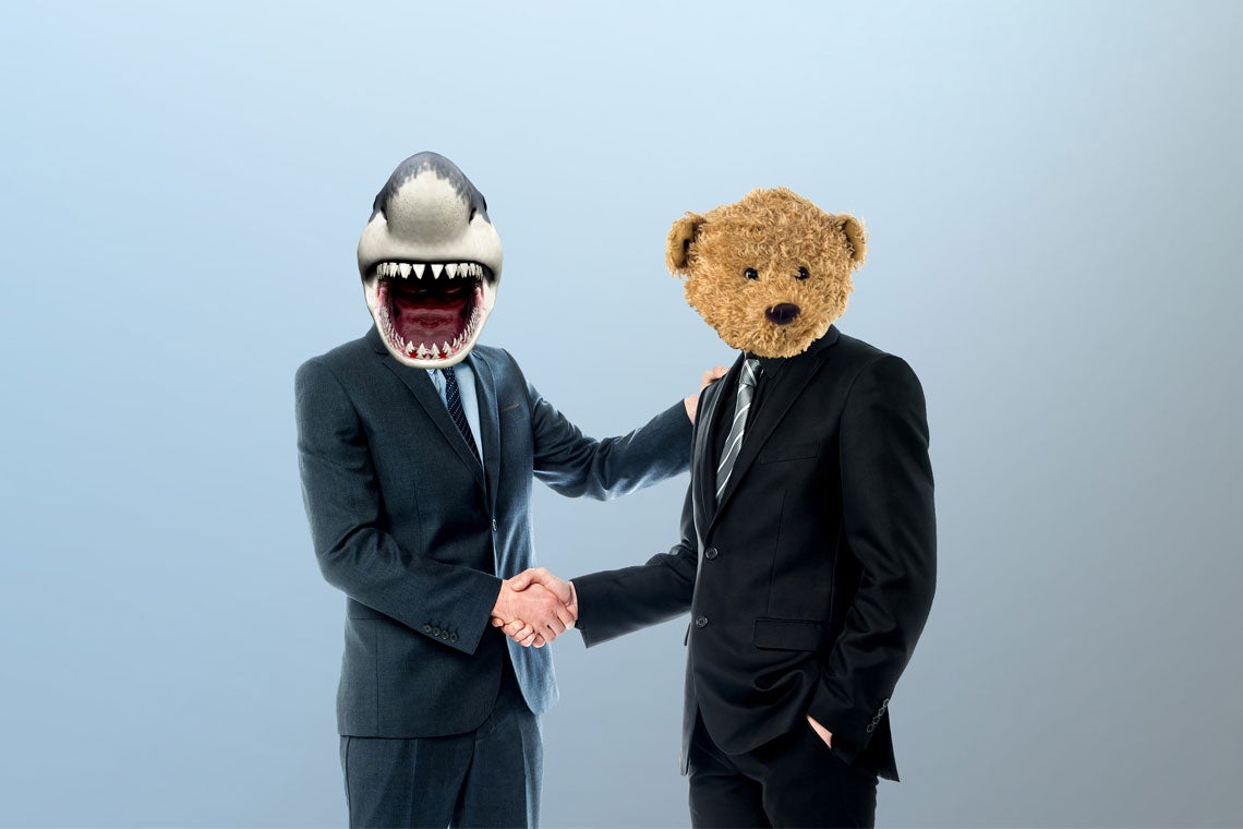 teddy bear in suit