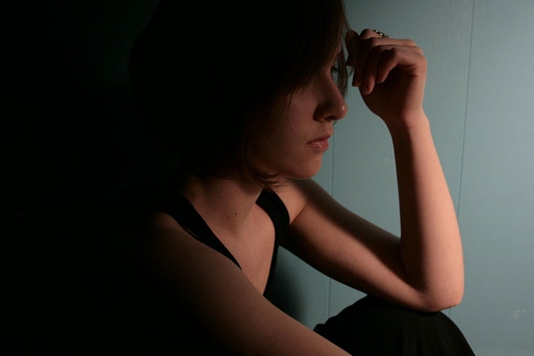 Photo  of woman who feels sad