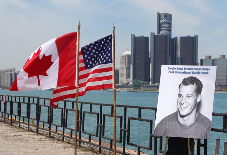 Photo of proposed bridge between Canada and U.S.