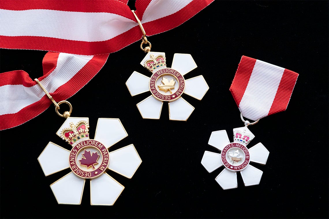 photo of Order of Canada medals