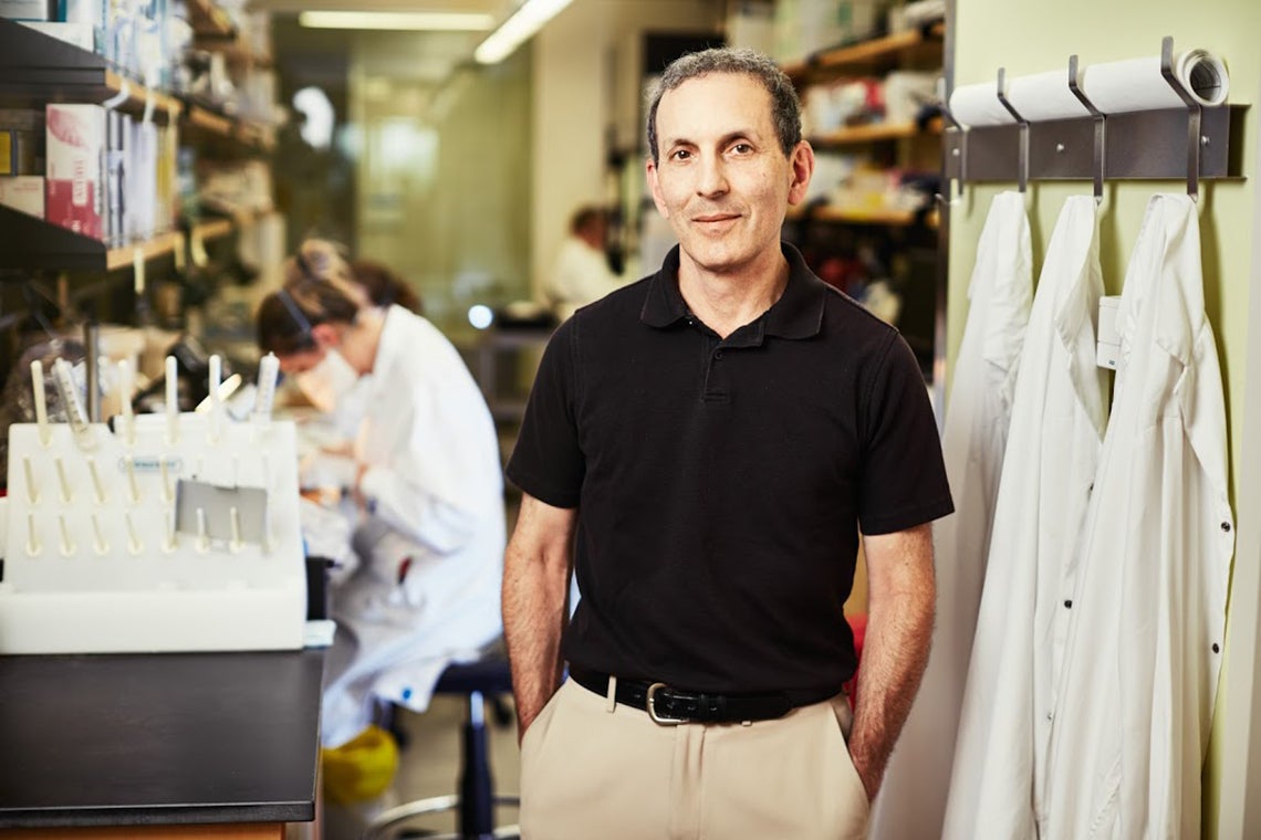 Daniel Drucker in a lab