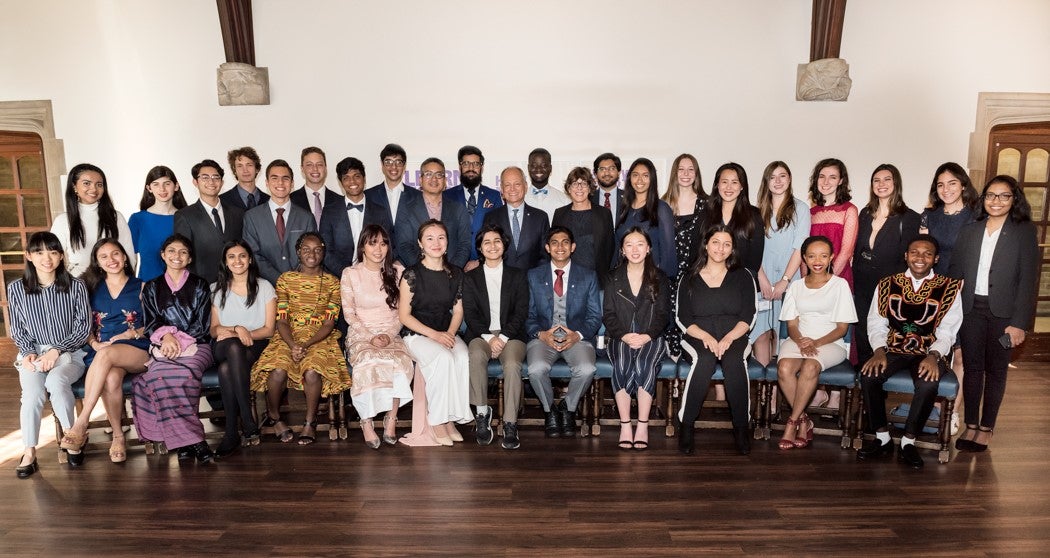 Group photo of the new Pearson Scholars