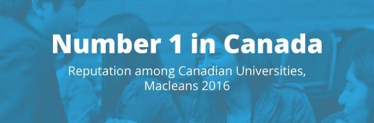 Academic Highlights - Number 1 in canada