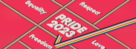 Colourful 2SLGBTQ+ Pride 2023 graphic