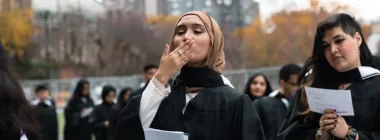 Student on convocation