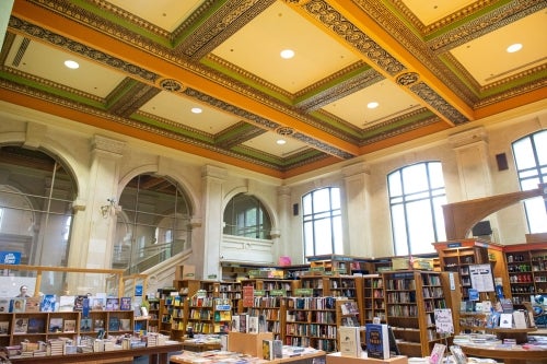 Interior of the U of T Bookstore.