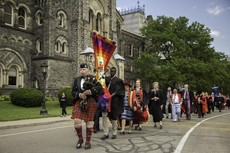 A procession near University College